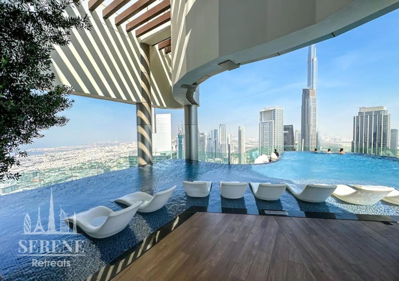 Serene Retreats Paramount 2 Bed Flat With Burj View Lejlighed Dubai Eksteriør billede